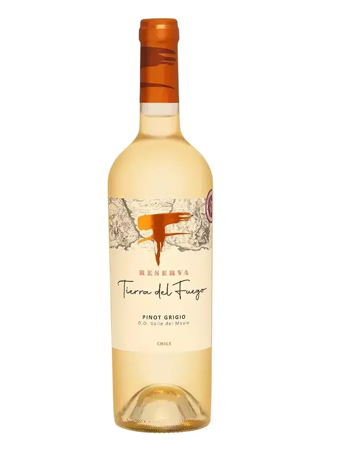 Вино ТЬЕРРА ДЕЛЬ ФУЭГО РЕСЕРВА ПИНО ГРИДЖИО белое сухое Чили 0,75л